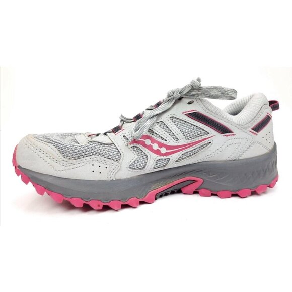 Saucony Shoes - Saucony Excursion TR13 Trail Running Shoes Sneakers Grey Pink Size 8.5